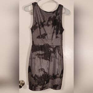 Forever 21 Black and Gray Mini Dress